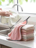 1/5/10pcs Random Color Absorbent Non-Stick Oil Dishwashing Cloth, Kitchen-Specific Thickened Lint-Free Table Wipes, Hand Wipes, Scouring Pads, Cleaning Towels,Absorbent Cleaning Rag