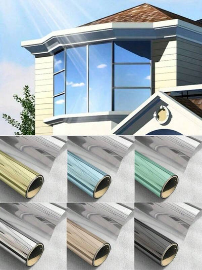 1 Roll Premium Heat Control Window Film For Home & Office - UV Blocking, Privacy Protection, Anti-Glare, Self Adhesive, Easy Install - Frosted Decorative Film For Bathroom, Living Room, Glass Doors